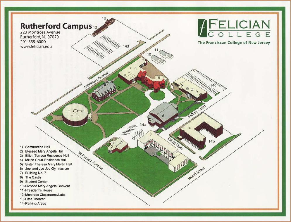 Rutherford Campus Map